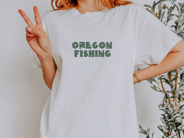 釣り好きのお母さんへのオレゴンTシャツギフト、釣り好きのお母さんへのフィッシングシャツ、彼女へのシンプルなTシャツギフト、アウトドア好きのお母さんへの母の日ギフト