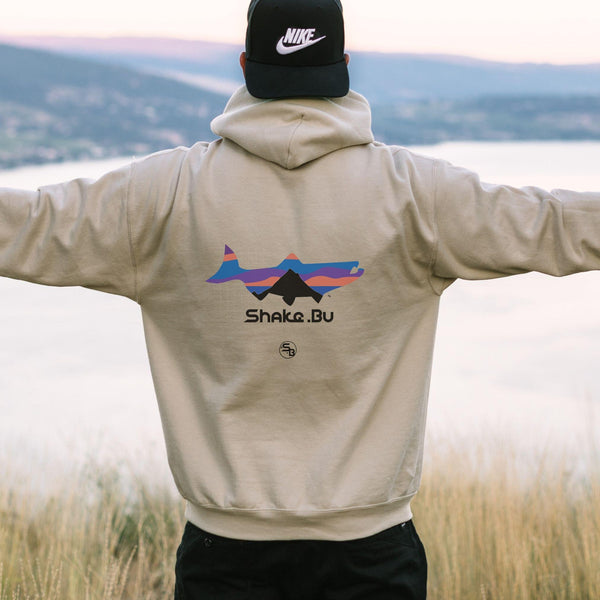 Salmon Graphic Logo Hoodie