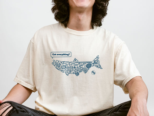 釣りシャツ おもしろTシャツ 釣り道具 釣りのお父さんへのプレゼント 釣り好きへのプレゼントに 日本人イラストレーターTシャツ 釣り道具